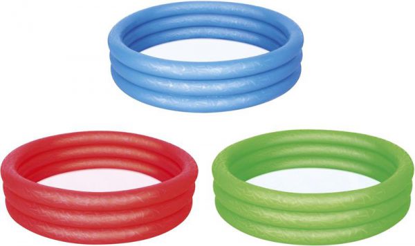 Bestway zwembad 3 Rings - 122cm - Rood, Groen, Blauw assorti - Image 2