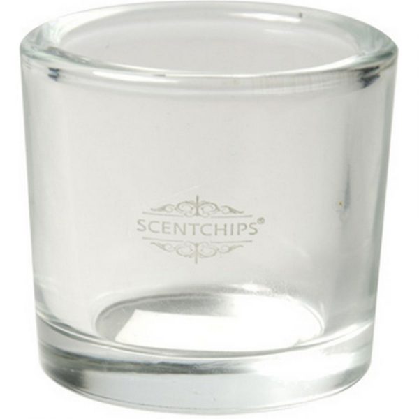 Scentchips glass tealight holder jar Ø5cm h:6cm