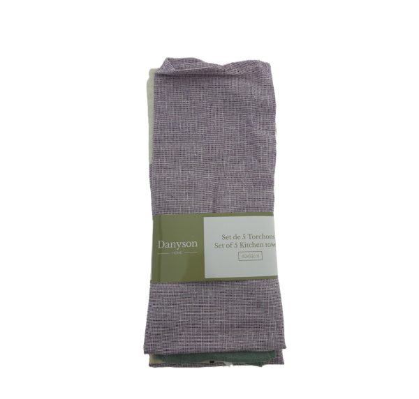 Tea towel - Color assorti 40x60cm - set of 5 - Image 3