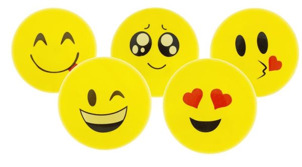 PVC Bal 23cm - Happy Face mix (HF-23005)