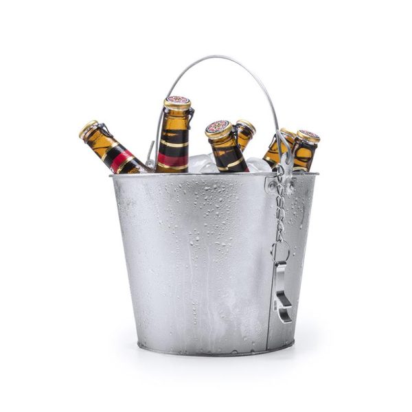Tin Bucket - 6 liters-  with bottle opener