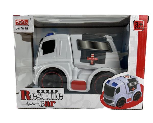 Firetruck , Ambulance and Engineering truck assorti - Friction and Lights (5511) - Afbeelding 4