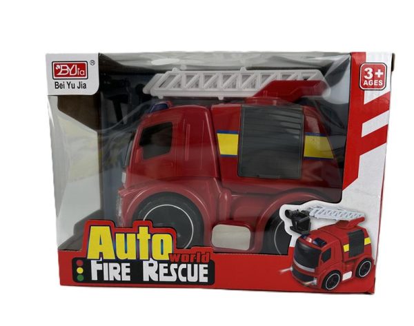 Firetruck , Ambulance and Engineering truck assorti - Friction and Lights (5511) - Afbeelding 3