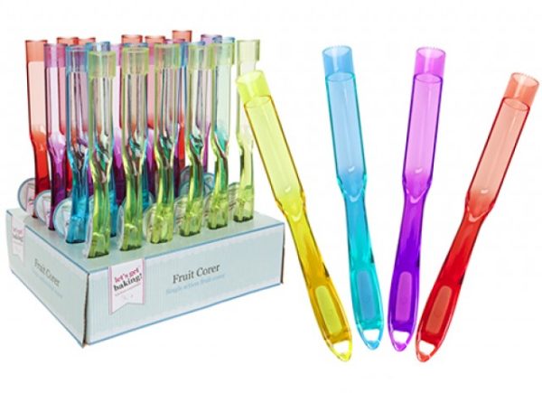Plastic fruit corer MIX colors - Display