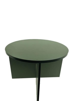 Side Table MDF, Oil Green - D50 x 35 cm