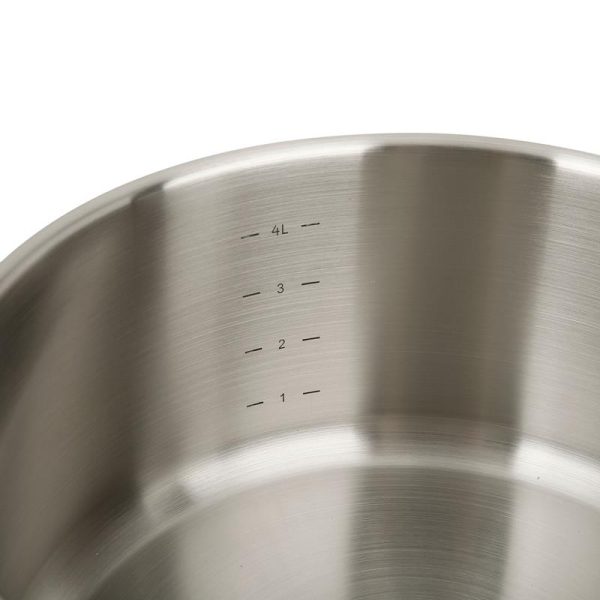 Sitram cooking pot 24cm/4L - Inox - with lid – Bild 2