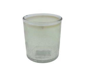 PTMD Glass tealight holder - yellow