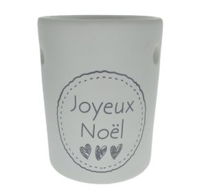 Burner Matt White Joyeux Noël - 8,5x10,2cm (8240161)