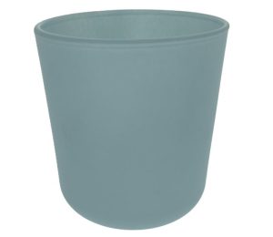 Tealight holder glass - H 85 x D 78 - Blue