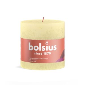 Bolsius Pillar Candle - 100/100 Rust Butter Yellow