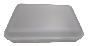 Plastic storage container - 29x20x8cm - Transparant