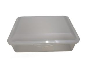 Plastic storage container - 19x14x6cm -Transparant