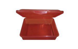 Plastic storage container - 19x14x6cm -Rubin