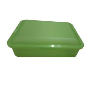 Plastic storage container - 19x14x6cm - Lemon
