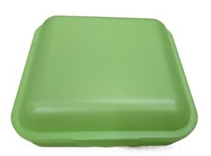 Plastic Storage container - 16x16x5,5cm -Lemon