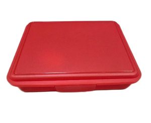 Plastic Box Trendy -Red 16x13.5x3.5cm
