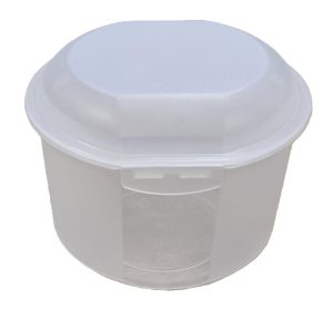 Plastic Box Round 750ccm - Transparent - 13x12.5x10cm