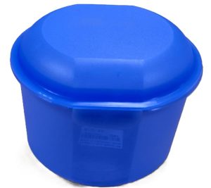 Plastic Box Round 750ccm - Lavender Blue - 13x12.5x10cm