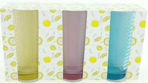 Glasses set of 3 - 420ml - multi color