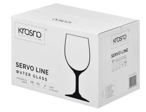 KROSNO SERVO LINE Goblet-style Water glass 250ml S/6