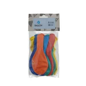 Baloons Lets Party 8pcs - Multicolored