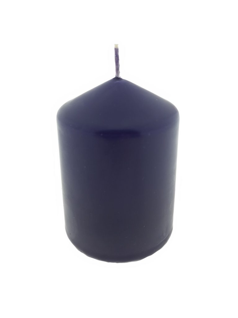 Pillar candle purple - 10x7cm / 254 gram