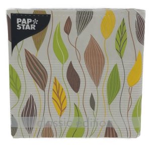 PapStar Napkin Leaves 33x33 - 20 napkins in pack