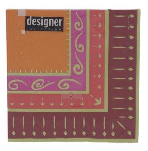 Papstar Designer collection - Oriental red - 33x33cm 20pcs