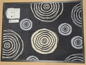 pvc mat black circles 60/80