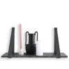 Leather shelf support - Grey
