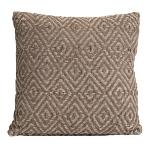 Decorative Pillow Diamond brown, 40x40cm