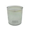 PTMD Glass tealight holder - yellow