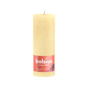 Bolsius Pillar Candle - 190H /68W - Rust Butter Yellow