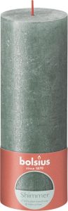 Bolsius Pillar Candle - 190/68 Shimmer Oxid Ble
