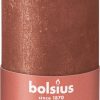 Bolsius Pillar Candle - 130/68 Shimmer AMBER