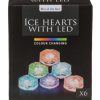 Ice Cubes   Set of 6 Reusable Plastic Cubes with LED