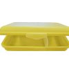 Clickbox Avantg. Flach+ Trennwand - Yellow 20.5x13x4cm