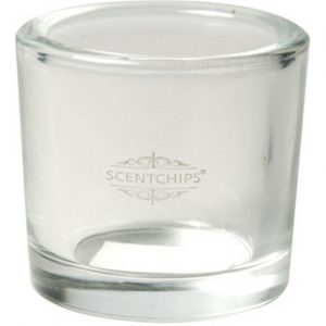 Scentchips glass tealight holder jar Ø5cm h:6cm