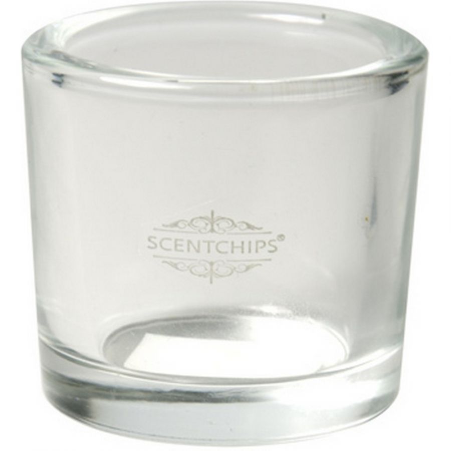 Scentchips glass tealight holder jar Ø5cm h:6cm