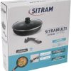 Sitram deep fry pan 28cm -  with lid and detachable grip