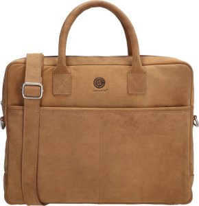 Laptop Bag - Genuine Leather - Cognac