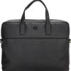 Laptop Bag - Genuine Leather - Black