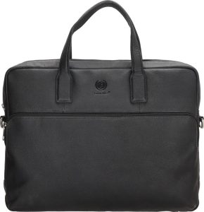 Laptop Bag - Genuine Leather - Black