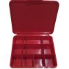 Plastic Pills Storage box - Red 16x13.5x3.5cm