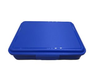 Plastic Pills Storage box - Blue - 16x13.5x3.5cm