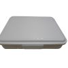 Plastic Pills Storage box - White 16x13.5x3.5cm