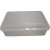 Plastic storage container - 19x14x6cm -Transparant