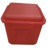 Plastic Storage container -12x12x12cm-  Red