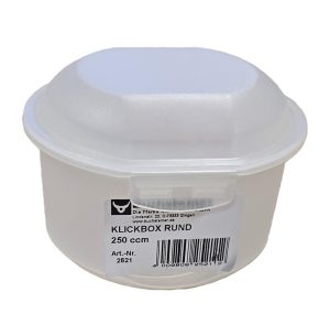 Klickbox Small Round 250ccm- Transparent -10x9.5x7cm