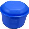 Plastic Box Round 750ccm - Lavender Blue - 13x12.5x10cm